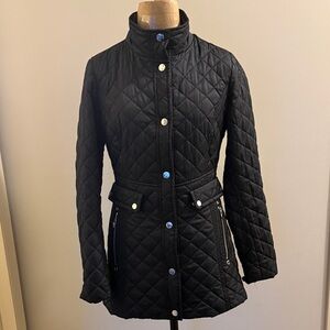 Laundry By Shelli Segal Black Quilted Puffer Jacket